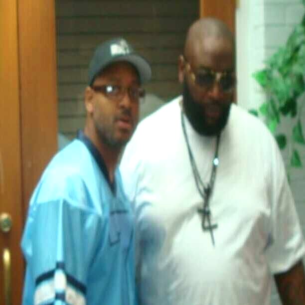 Industry Family Celebrity DJ Cat-X with a longtime industry colleague during a southeast hip-hop networking trip